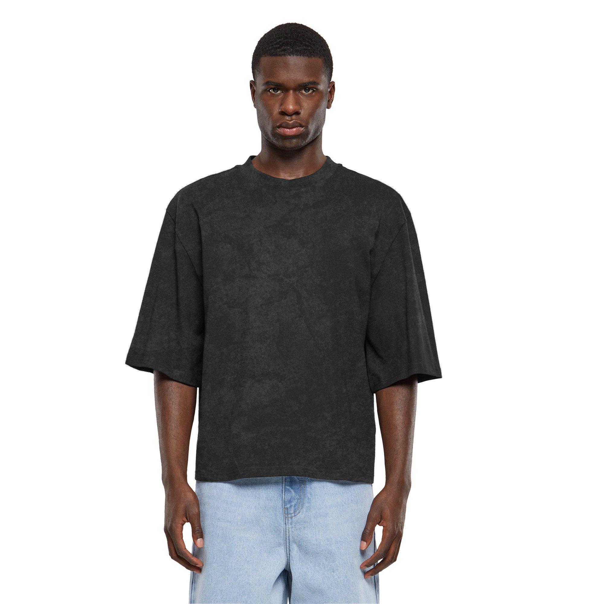 UPSC ACID WASHED BOX CROP SST-BLACK - BLACK